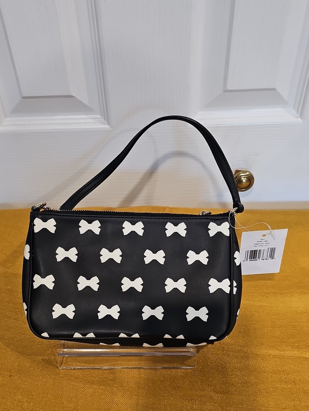 Kate Spade Brightwater Drive Bow Print Wristlet Pochette Bag WLRU1983